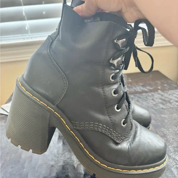 Dr. Martens Jesy Black Lace Up Platform Boots - Picture 7 of 14